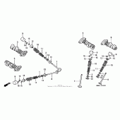 Схема вузла: Шток & Клапан для Honda VTR1000 Superhawk