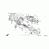 Схема узла: Left rear cover для Honda CB1100