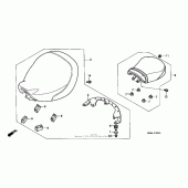 Схема узла: Сиденье для Honda VT1100 Shadow Aero