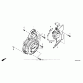 Схема вузла: Кришка генератора для Honda CBR500 CBR500R