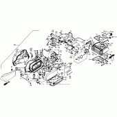 Схема узла: Кофр и бардачки (1) 92 для Honda GL1500 Gold Wing Aspencade