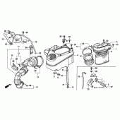 Схема вузла: Повітряний фільтр (VT1100C) для Honda VT1100 Shadow