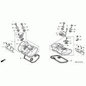 Схема узла: Клапанная крышка для Honda VT750 Shadow A.C.E.