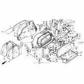 Схема узла: Кофр для Honda GL1500 Gold Wing Aspencade