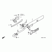 Схема вузла: Вихлопна система для Honda VT125 Shadow