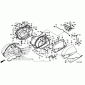 Схема вузла: Saddlebag для Honda GL1800 Gold Wing