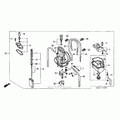 Схема узла: Карбюратор (2) для Honda CR250
