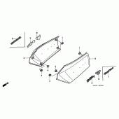 Схема узла: Боковой обтекатель для Honda GL1500 Gold Wing Special Edition