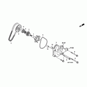 Схема узла: Водяной насос для Honda XL1000V Varadero