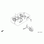 Схема вузла: Поворотники (CBF600N / NA) для Honda CBF600