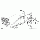 Схема узла: Термостат для Honda CBR1000 CBR1000RR Fireblade