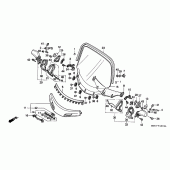 Схема вузла: Вітрове скло (GL1500AS / AT) для Honda GL1500 Gold Wing Aspencade