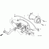 Схема вузла: Водяний насос для Honda CBR600 CBR600F