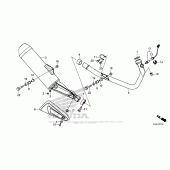 Схема вузла: Вихлопна система для Honda CB300F