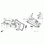 Схема вузла: Клапанна кришка для Honda VFR800 VFR