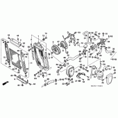 Схема узла: Радиатор (VTX1800C15/6/7/8) для Honda VTX1800