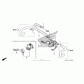 Схема вузла: Air injection valve для Honda GL1800 Gold Wing