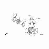 Схема узла: Впускные патрубки (манифолды)/injector для Honda VT750 Shadow Spirit