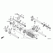 Схема вузла: Gearshift drum (2) для Honda CTX700