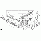 Схема вузла: Вал хрестової для Honda VT750 Shadow Aero