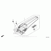 Схема вузла: Заднє крило для Honda CRF450 CRF450RX