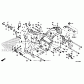 Схема узла: Frame (2) для Honda VT1300 Sabre