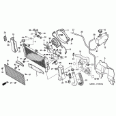 Схема вузла: Радіатор для Honda GL1500 F6C