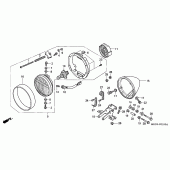 Схема вузла: Фара для Honda VT750 Shadow Aero