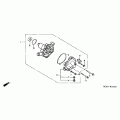 Схема узла: Водяной насос для Honda XL650 Transalp