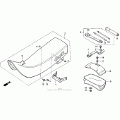 Схема вузла: Сидіння для Honda XR600