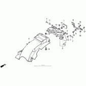 Схема узла: Заднее крыло для Honda CB750 Nighthawk