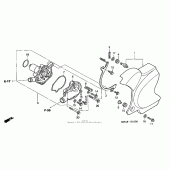 Схема вузла: Водяний насос для Honda VT750 Shadow Deluxe