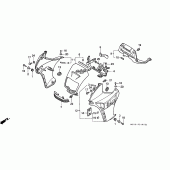 Схема вузла: Cowling comp для Honda NX650 Dominator