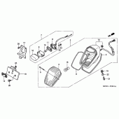 Схема узла: Задний фонарь (Стоп-сигнал) (BR/E/ED/EK/F/KO/U) для Honda VTX1800