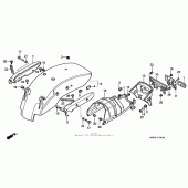 Схема вузла: Заднє крило для Honda VF750 Magna