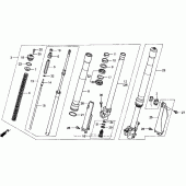 Схема узла: Передняя вилка 95-96 для Honda CR250