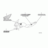 Схема вузла: Stripe / mark для Honda CBF1000