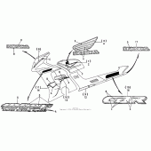 Схема узла: Stripe 95-96 для Honda CBR1000 CBR1000F Hurricane