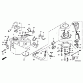 Схема вузла: Паливний бак для Honda CRF450 CRF450R