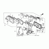 Схема узла: Панель приборов (ST1100) для Honda ST1100 Pan-European