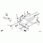 Схема узла: Pedal (2) для Honda VT750 Shadow RS