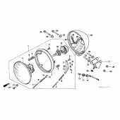 Схема узла: Фара (CMX250CT) для Honda CMX250 Rebel