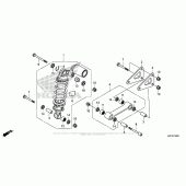 Схема вузла: Задній амортизатор (Cbr600Rr) для Honda CBR600 CBR600RR