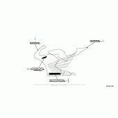 Схема вузла: Mark (1) для Honda CBR600 CBR600RR