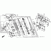 Схема вузла: Задня підвіска для Honda XR600