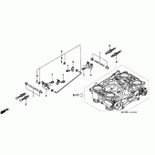 Схема вузла: Дросельна заслонка (COMPONENT PARTS) для Honda VFR800 VFR