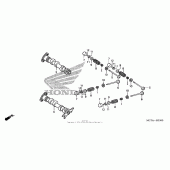 Схема узла: Распредвал & Клапан для Honda FSC600 Silver Wing