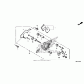 Схема вузла: Parking brake caliper для Honda CTX700