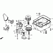 Схема узла: Масляный насос для Honda VTR250 VTR