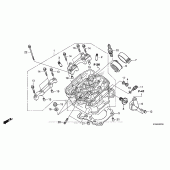 Схема вузла: Головка циліндра для Honda CB300F